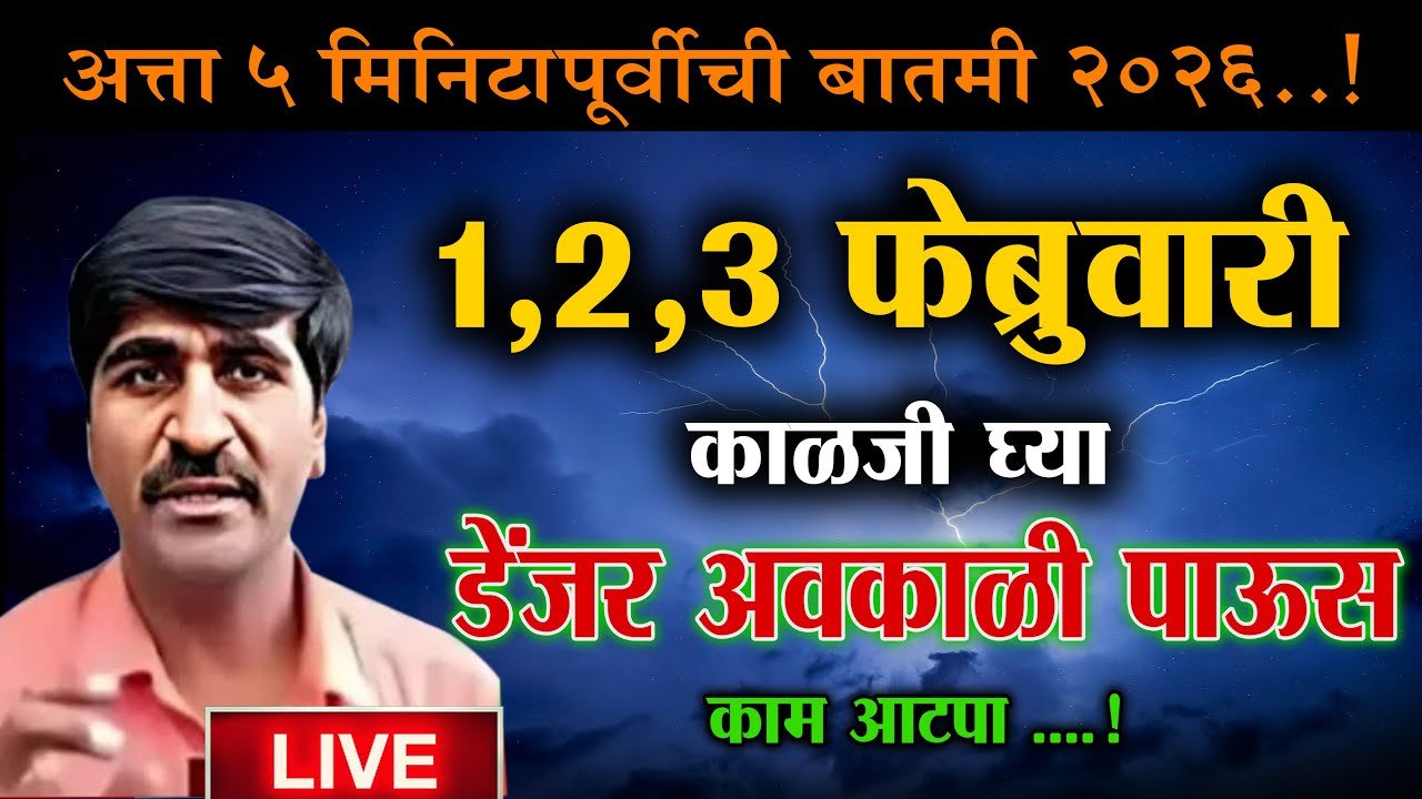 सावधान! राज्यात पुन्हा भयंकर पावसाचा अंदाज; पुढील जिल्ह्यात अलर्ट जारी Weather Update Today